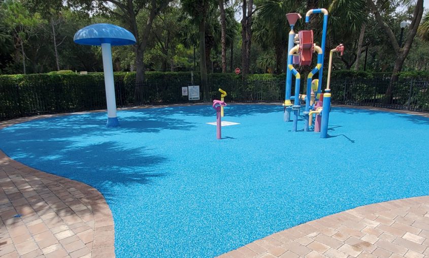 club house splash pad