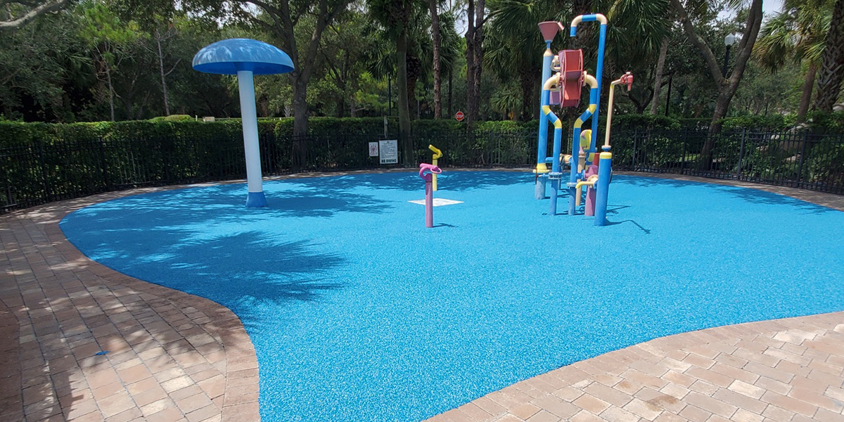 club house splash pad